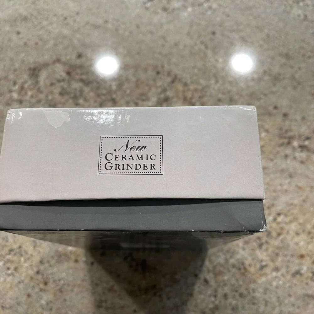 Olde Thompson Salt and Pepper Rio, Beautiful Wood Grain, Open Box